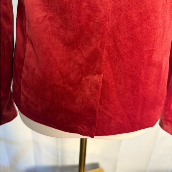 LC Lauren Conrad Red Velvet Blazer Small - Picture 3 of 11